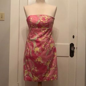 Strapless Lily Pulitzer dress Size 4